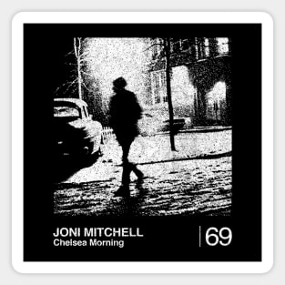 Joni Mitchell / Minimalist Graphic Artwork Design Magnet